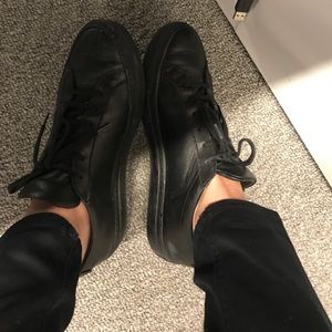 Pair of black sneakers